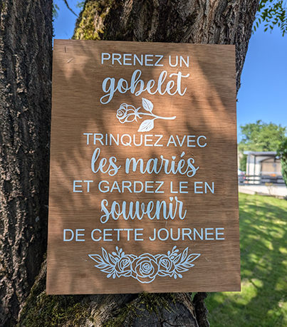 Pancartes en Bois